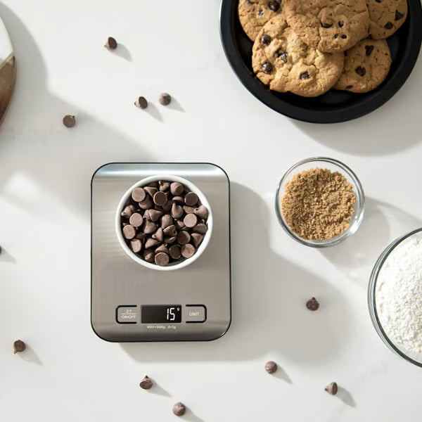 Stainless Steel Digital Kitchen Scale – 5kg/1g Precision