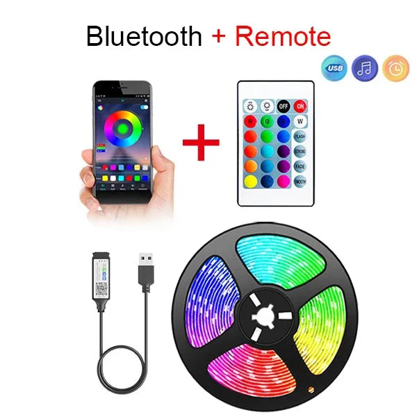 Wi-Fi RGB LED Strip with App Control – Compatible with Alexa and Google