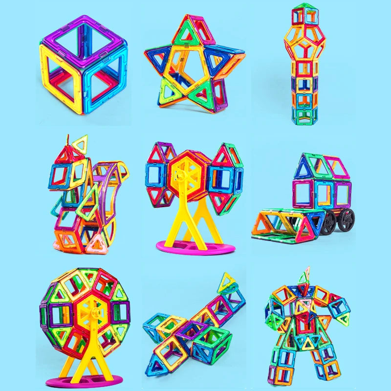 Big Magnetic Building Blocks for Kids – Creative Construction Set