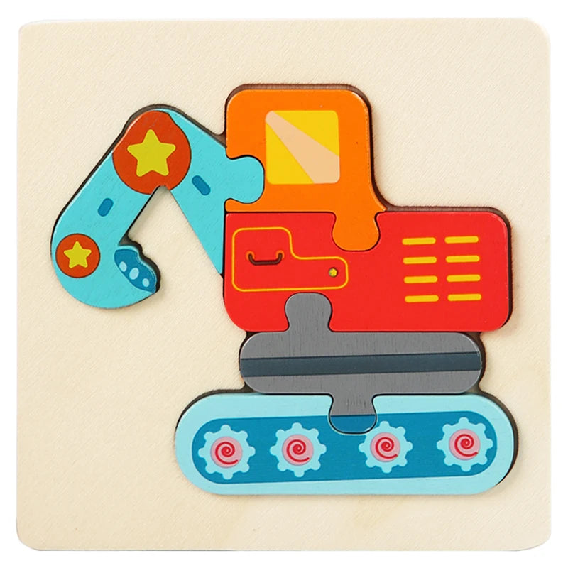 Montessori Wooden Puzzle – Educational Toy for Children Ages 1 to 4