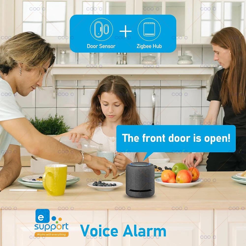 eWelink Zigbee Smart Door & Window Sensor – Works with Alexa & Google