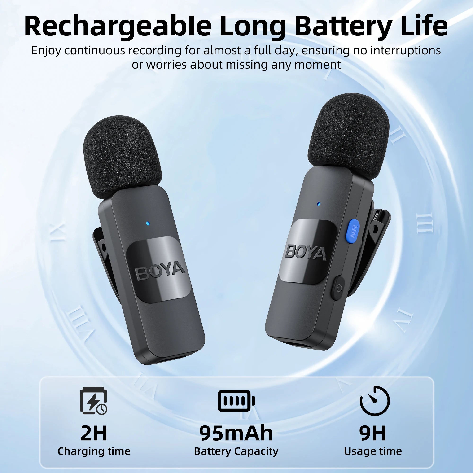 BOYA BY-V2 Wireless Lavalier Microphone
