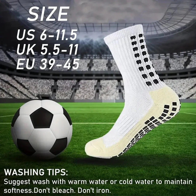 3 Pairs Kit – Grip Socks and Sports Knee/Shin Pads