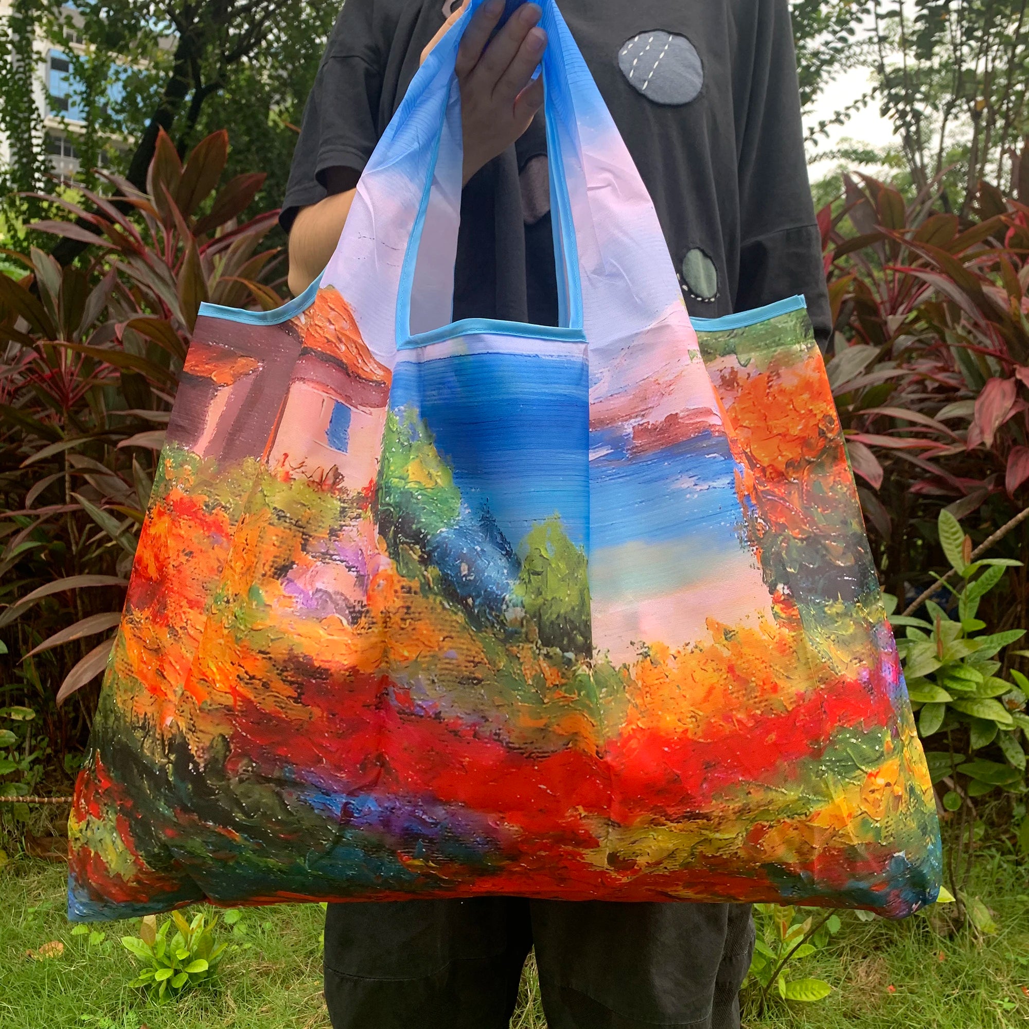 UltraLight Foldable Nylon Tote – Eco Travel & Shopping Bag