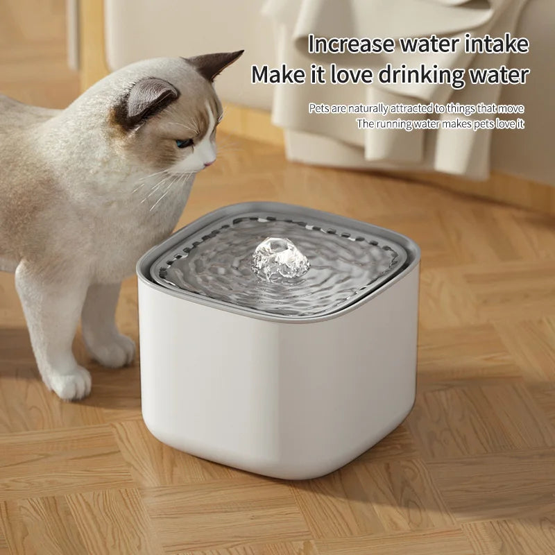 3L USB Cat Water Fountain – Quiet Flow with Multi-Layer Filtration
