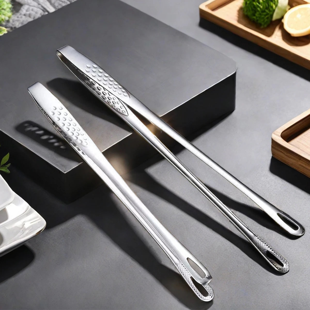 Premium Stainless Steel Kitchen & BBQ Tongs
