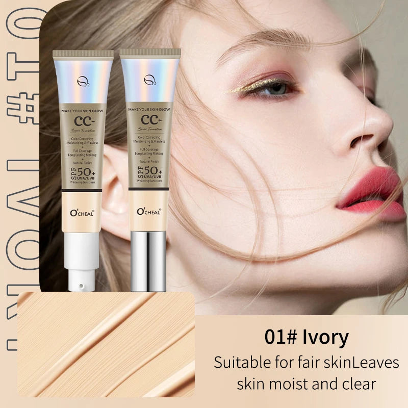 Ocheal CC Cream 30g - base with fps 50+, moisturizing and long lasting