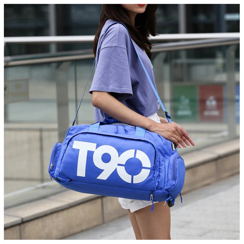 T90 Unisex Sports and Travel Bag with Shoe Compartment