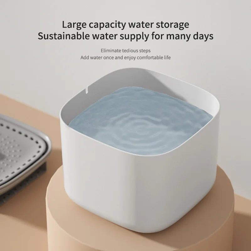 3L USB Cat Water Fountain – Quiet Flow with Multi-Layer Filtration
