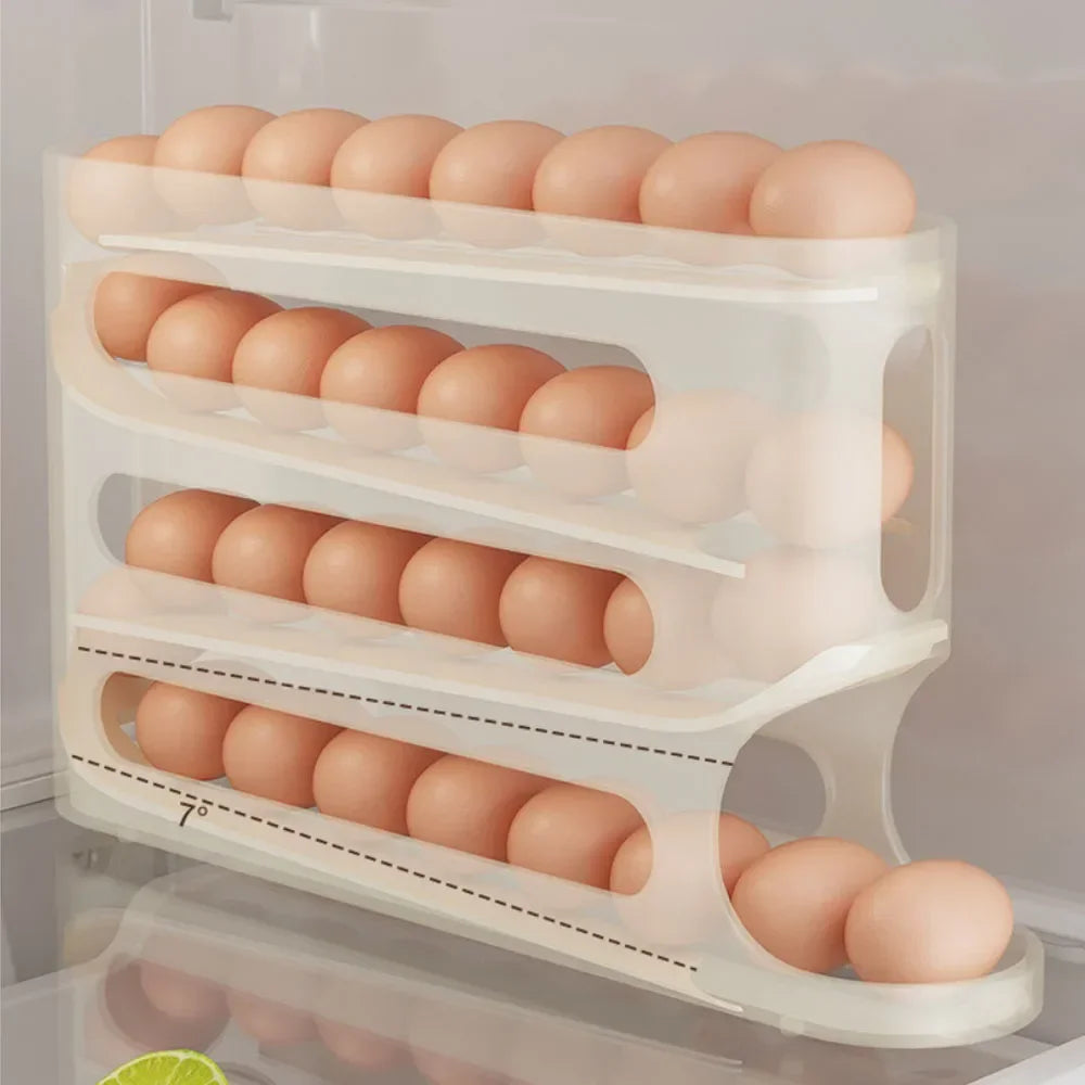 Automatic Egg Holder with 4 Sleepers – Ice Cream Organizer