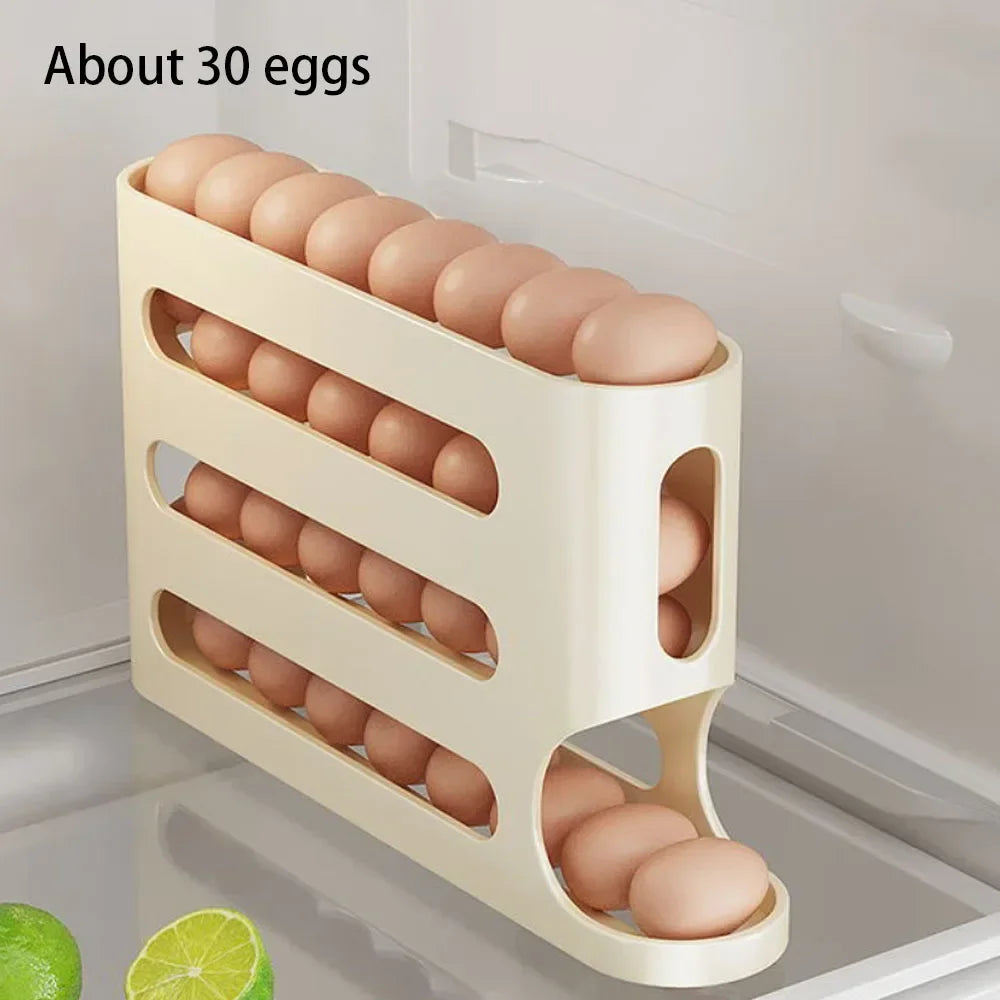 Automatic Egg Holder with 4 Sleepers – Ice Cream Organizer