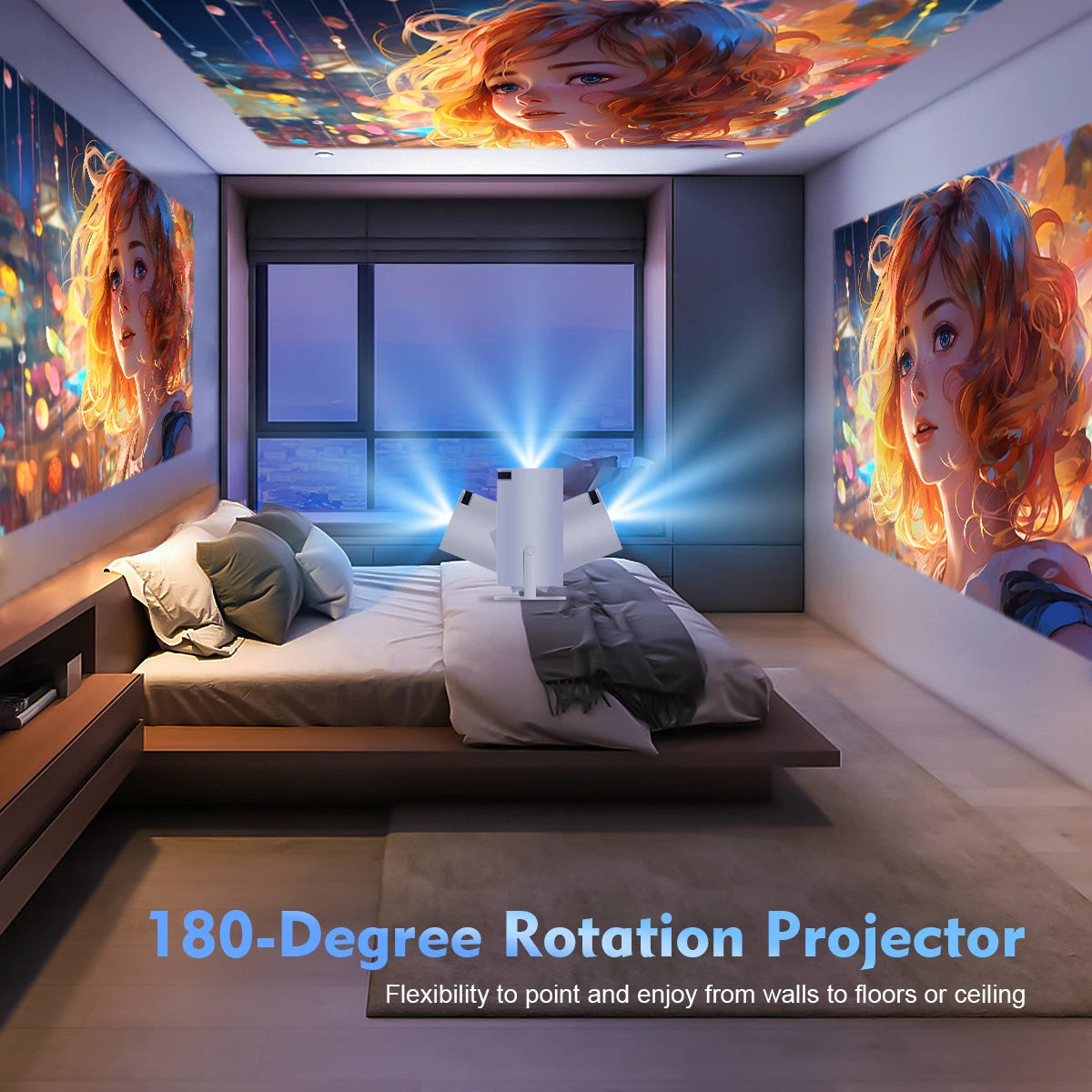 Magcubic HY300 Pro Smart 4K LED Projector – Android 11, Dual WiFi6, BT5.0