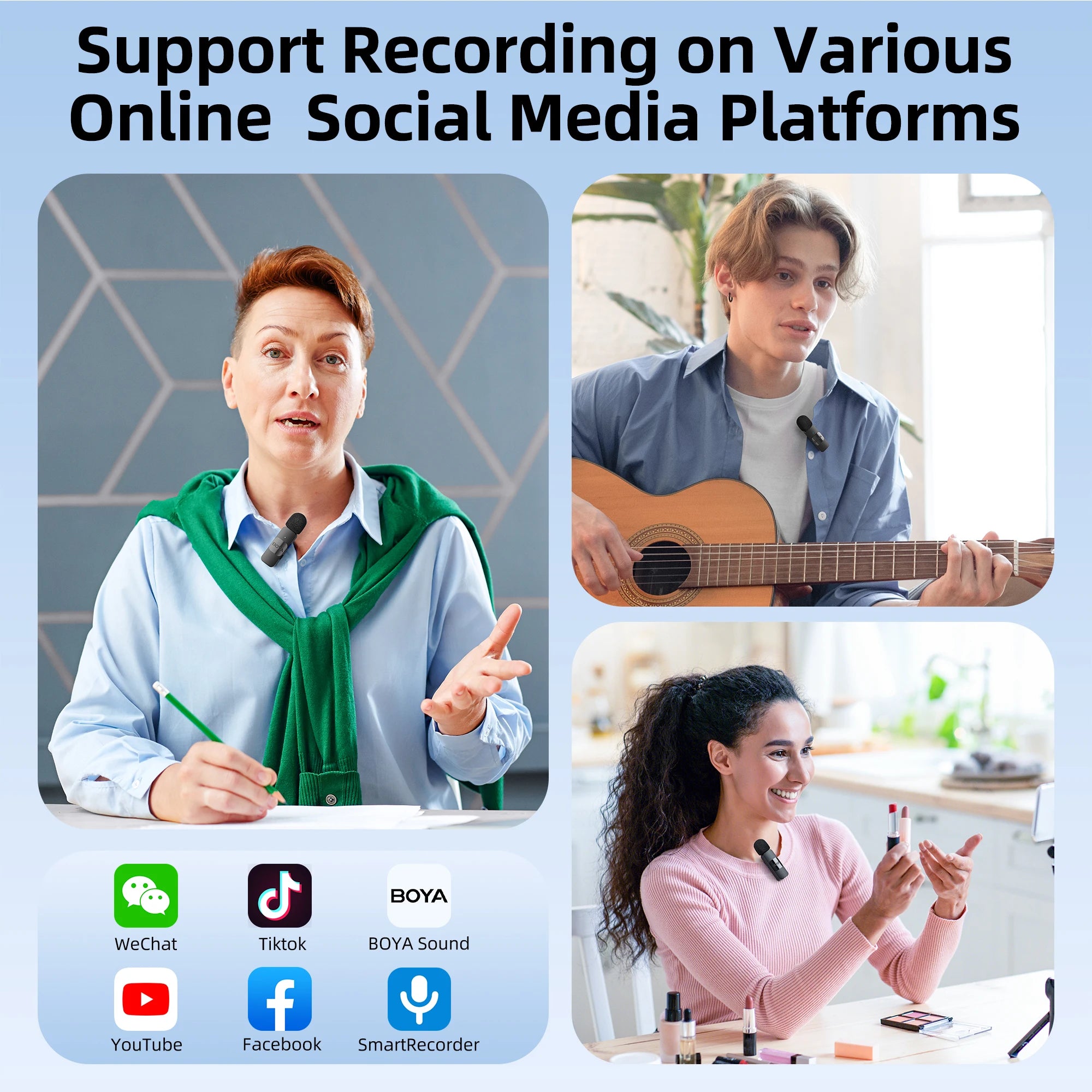 BOYA BY-V2 Wireless Lavalier Microphone