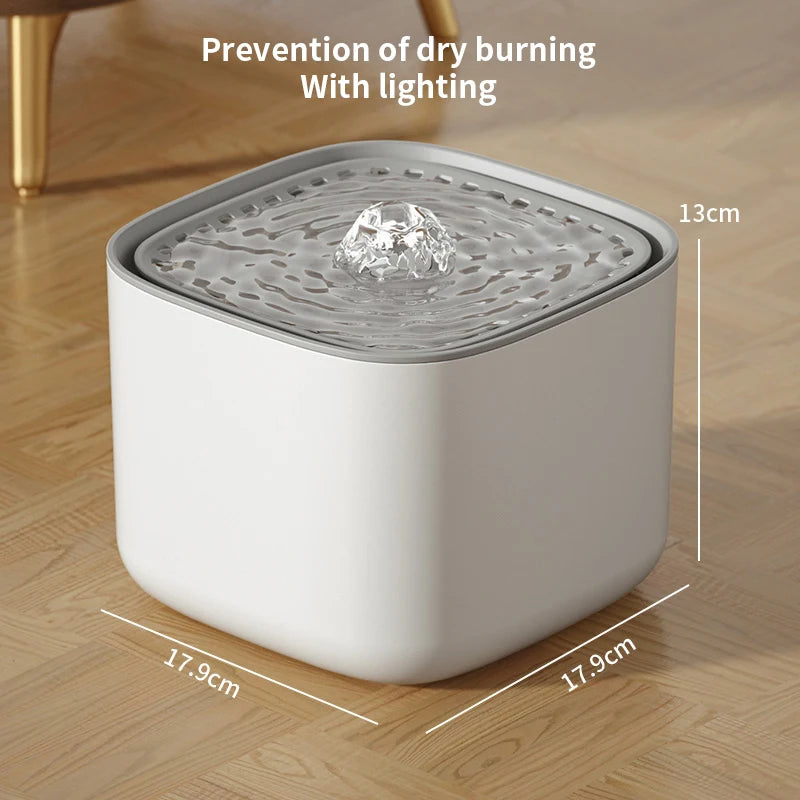 3L USB Cat Water Fountain – Quiet Flow with Multi-Layer Filtration