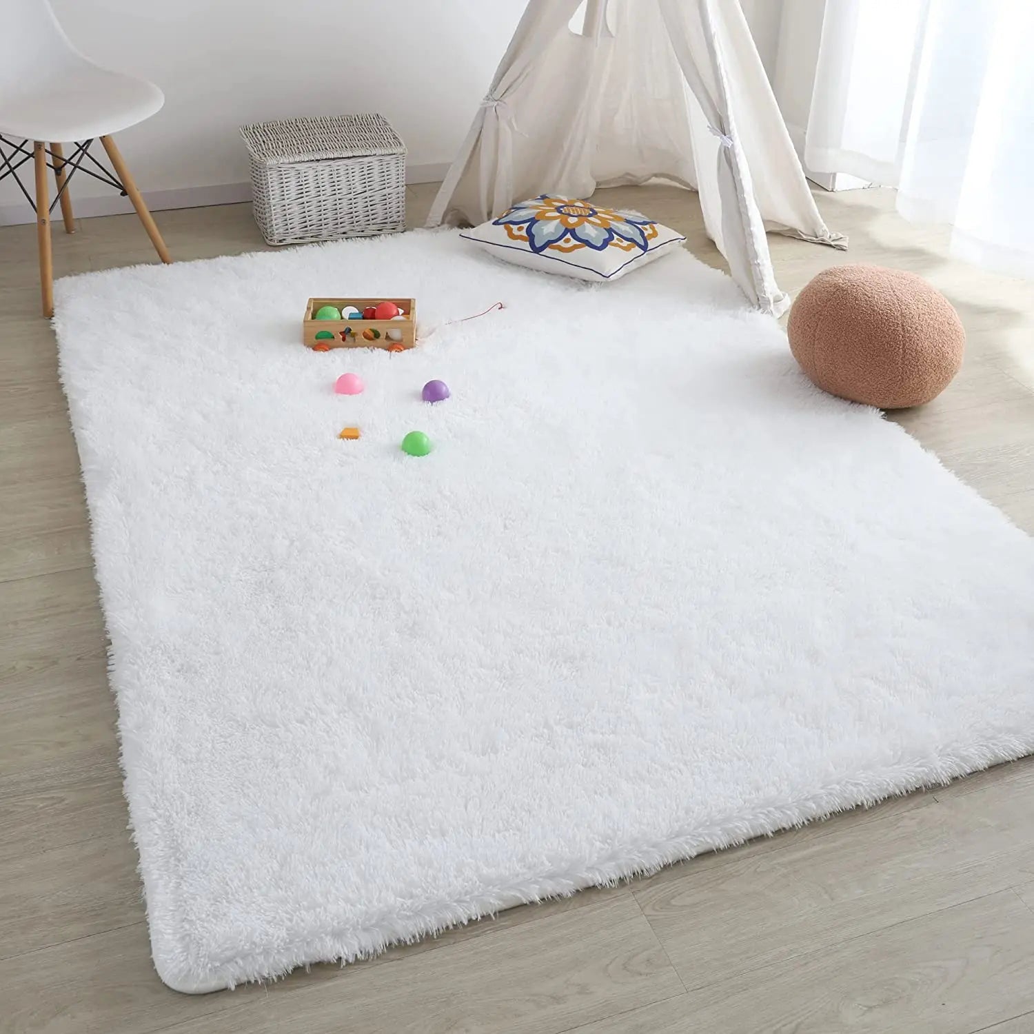 FluffySoft Plush Carpet – Cozy Modern Rug for Living Rooms & Bedrooms