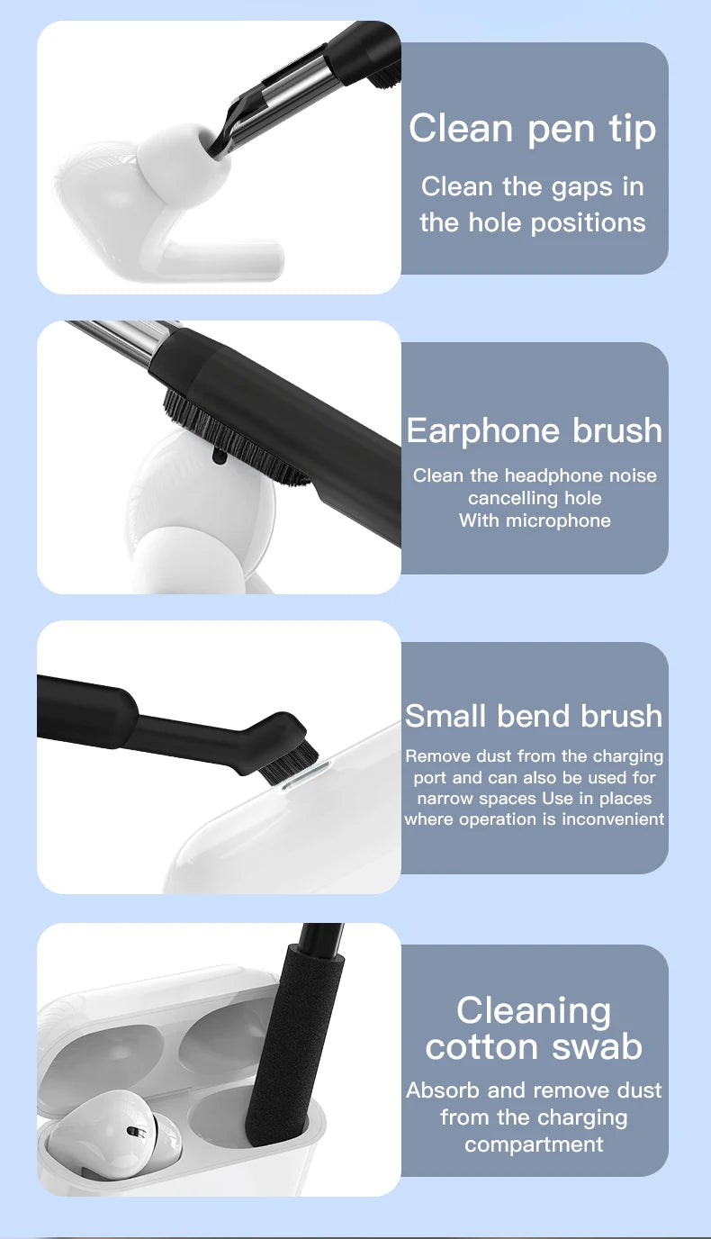 22-in-1 Cleaning Kit for Cell Phones, Cameras, Notebooks and Headphones – Multifunction