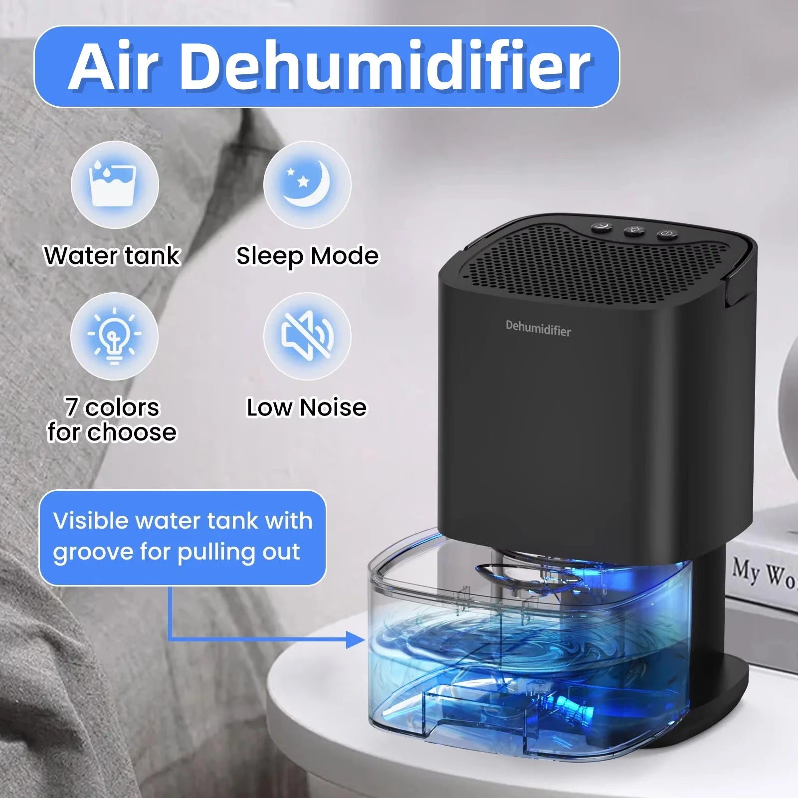 Smart Mini Air Purifier and Dehumidifier
