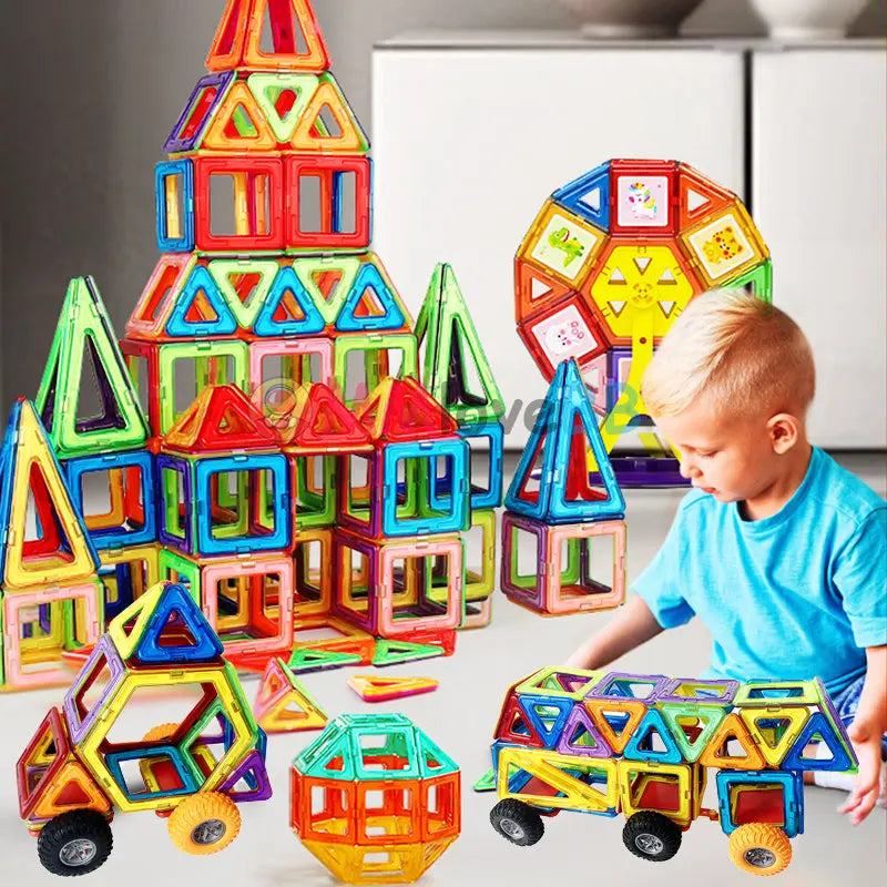 Big Magnetic Building Blocks for Kids – Creative Construction Set