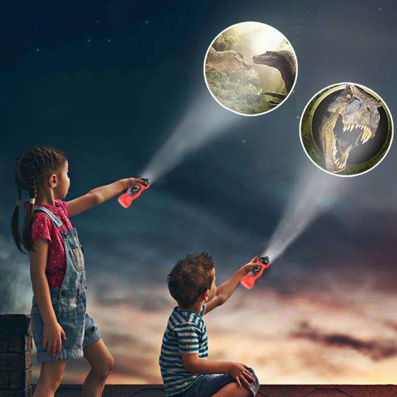 Dinosaur and Shark Projector – Educational Flashlight and Learning Toy for Kids