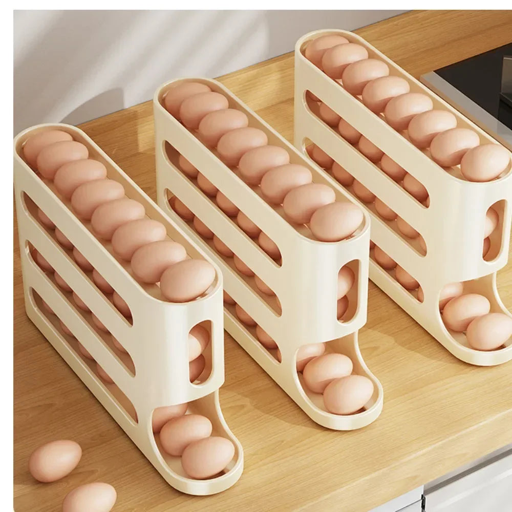 Automatic Egg Holder with 4 Sleepers – Ice Cream Organizer