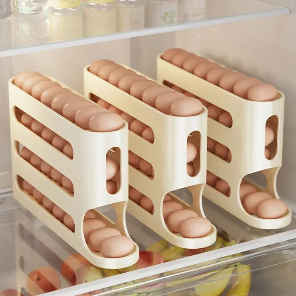 Automatic Egg Holder with 4 Sleepers – Ice Cream Organizer