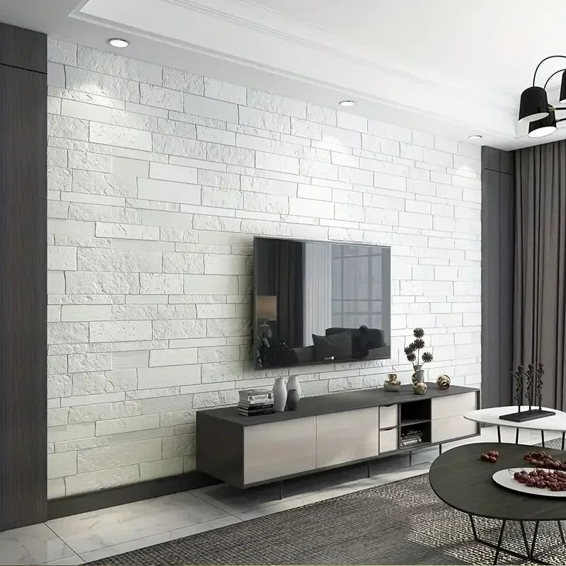 3D Self-Adhesive Wall Panels – Waterproof Foam Brick Stickers (35×35cm, 5–15pcs)