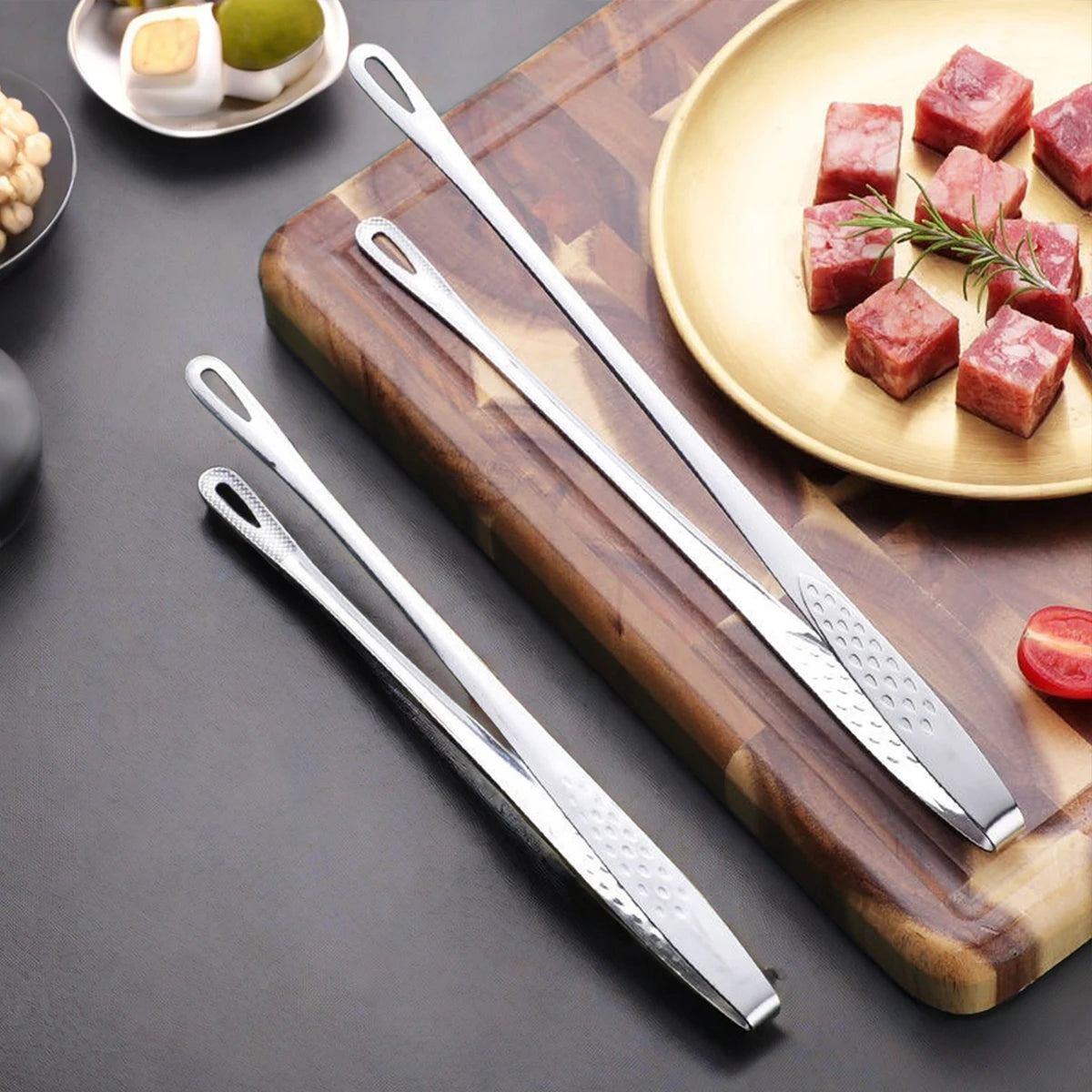 Premium Stainless Steel Kitchen & BBQ Tongs