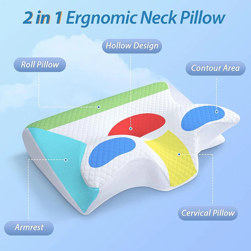 ErgoContour™ Memory Foam Neck Pillow