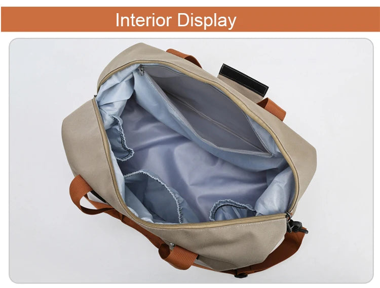 Compact Travel & Gym Duffel Bag – Dry/Wet Separation & Shoe Compartment