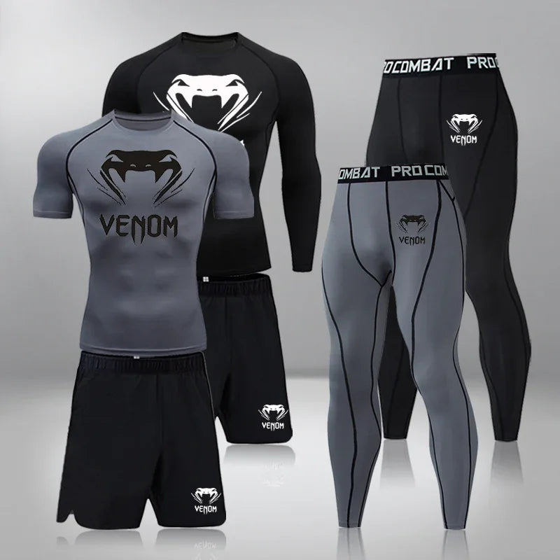 Men's Compression Workout Set – Gym & Running Tracksuit