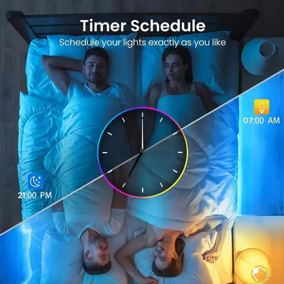 Wi-Fi RGB LED Strip with App Control – Compatible with Alexa and Google