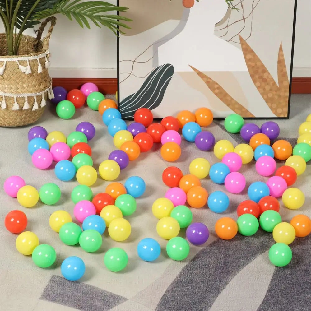 Colorful Soft Ocean Balls – 100pcs for Baby & Kids Playtime