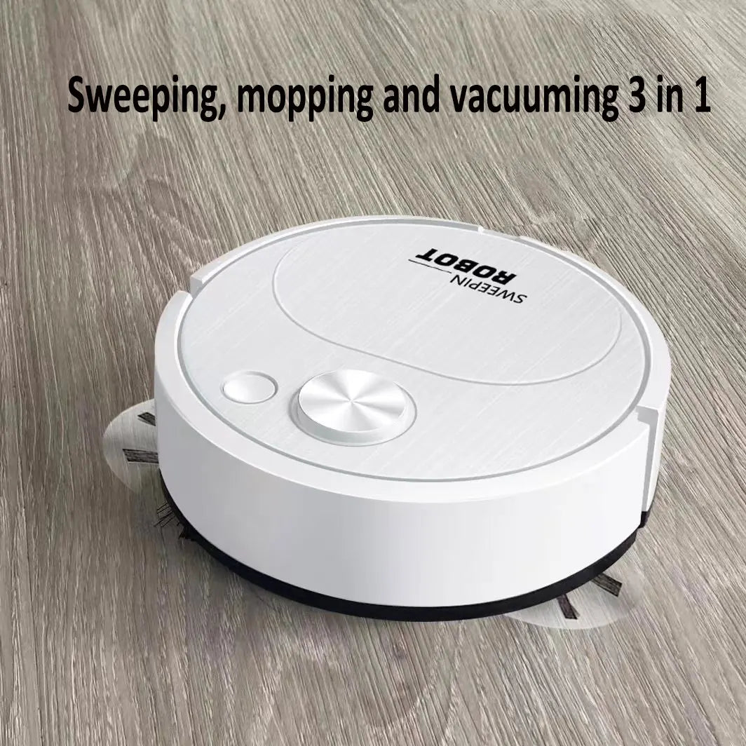 Donirt Smart Mini Robot Vacuum – 3-in-1 USB Rechargeable Cleaner for Home & Office