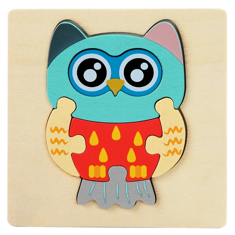Montessori Wooden Puzzle – Educational Toy for Children Ages 1 to 4