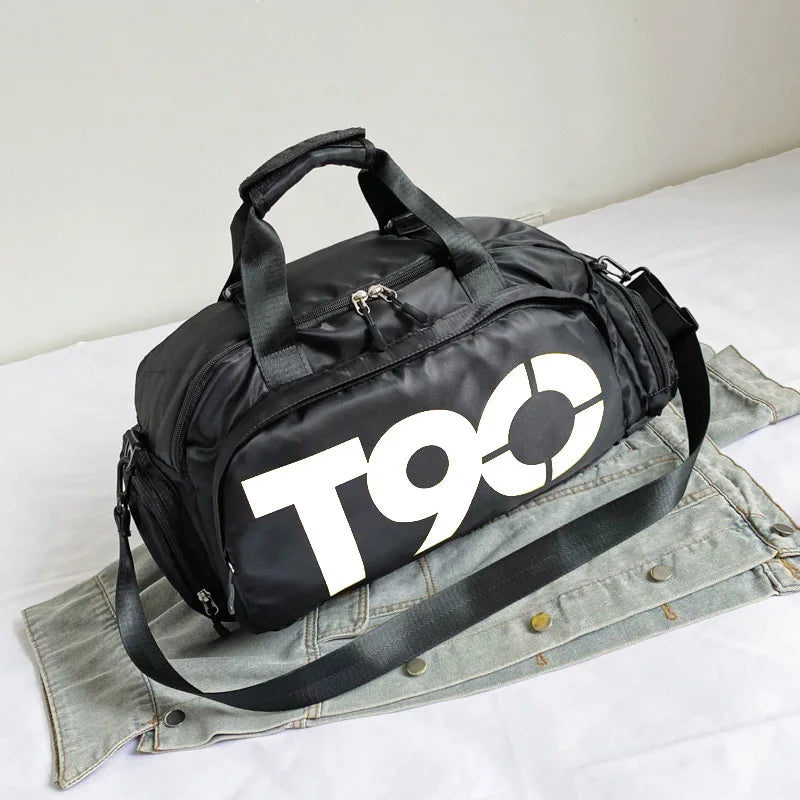 T90 Unisex Sports and Travel Bag with Shoe Compartment