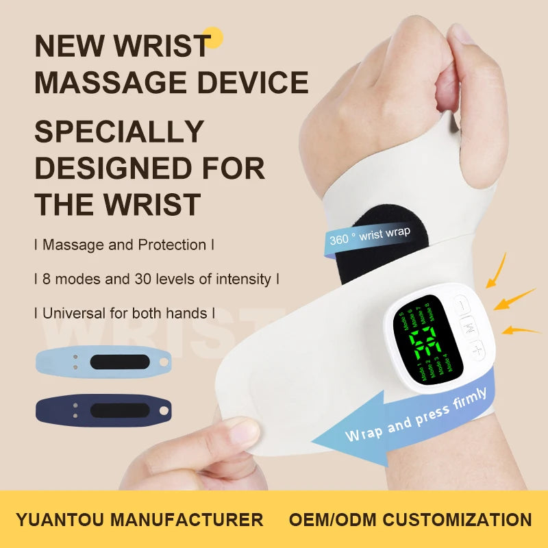 Cordless Electric Wrist Massager – Vibration Relief for Carpal Tunnel & Fatigue
