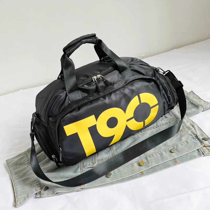 T90 Unisex Sports and Travel Bag with Shoe Compartment