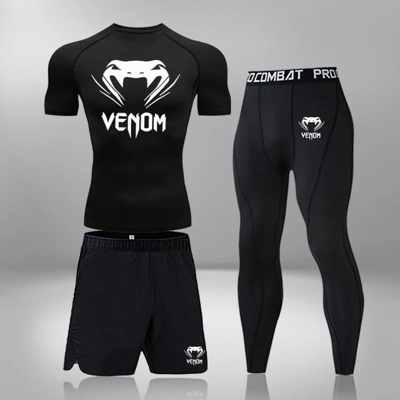 Men's Compression Workout Set – Gym & Running Tracksuit