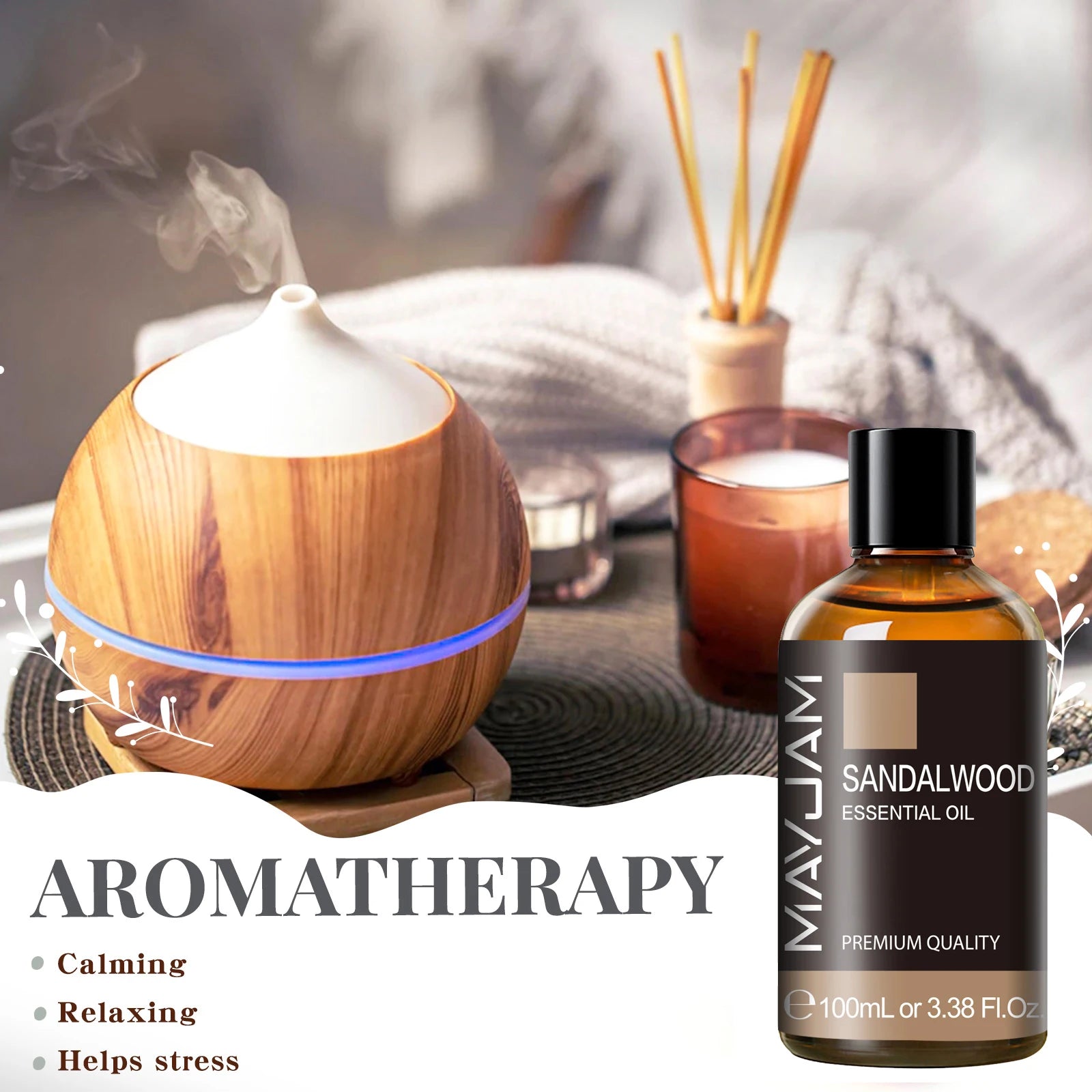 MAYJAM 100ML Pure Essential Oil with Dropper