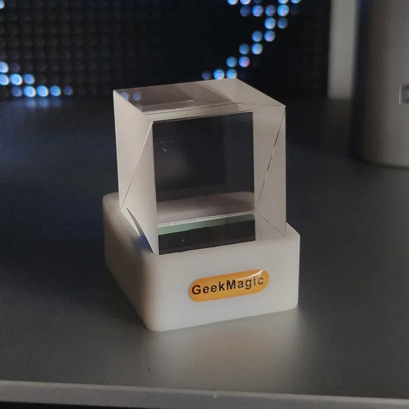 GeekMagic HoloCube – Smart Clock, Weather Station & Animated Photo Display