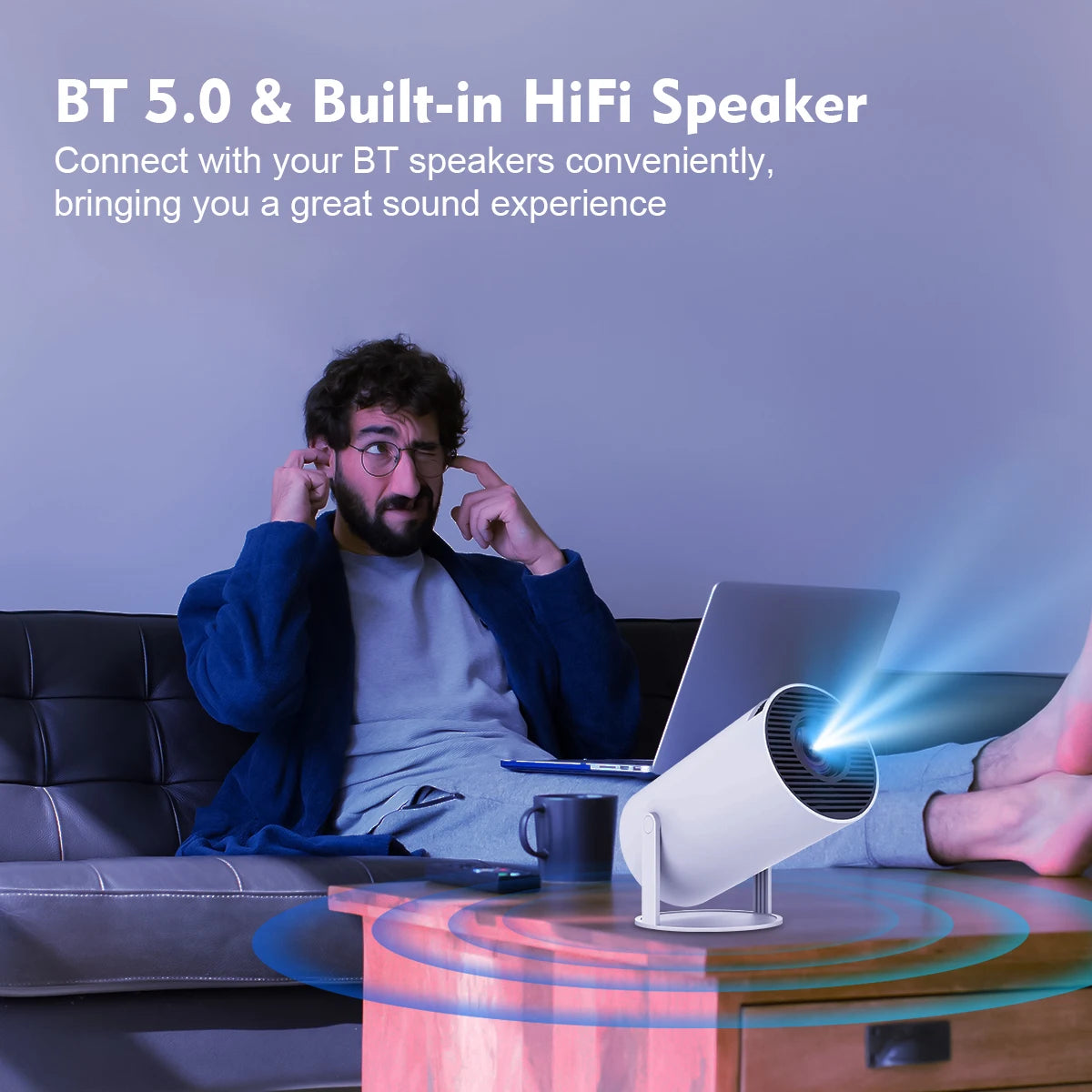 Magcubic HY300 Pro Smart 4K LED Projector – Android 11, Dual WiFi6, BT5.0