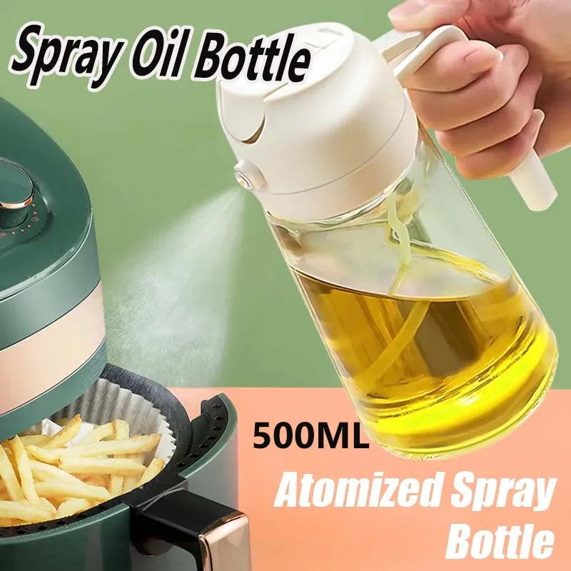 Dual-Action Oil Spray & Pour Dispenser – 500ml