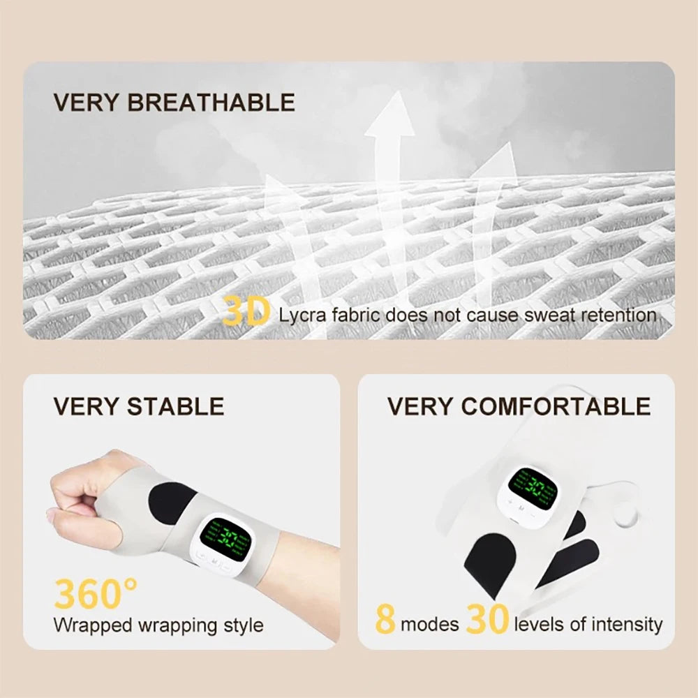 Electric Pulse Massager – 8 Modes, 32 Levels, Fatigue Relief