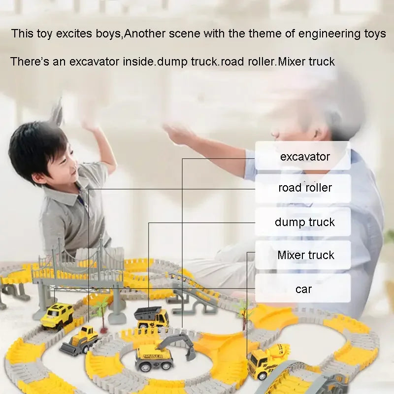 Engineering Car Track – Educational Toy for Children (137-467 pieces)