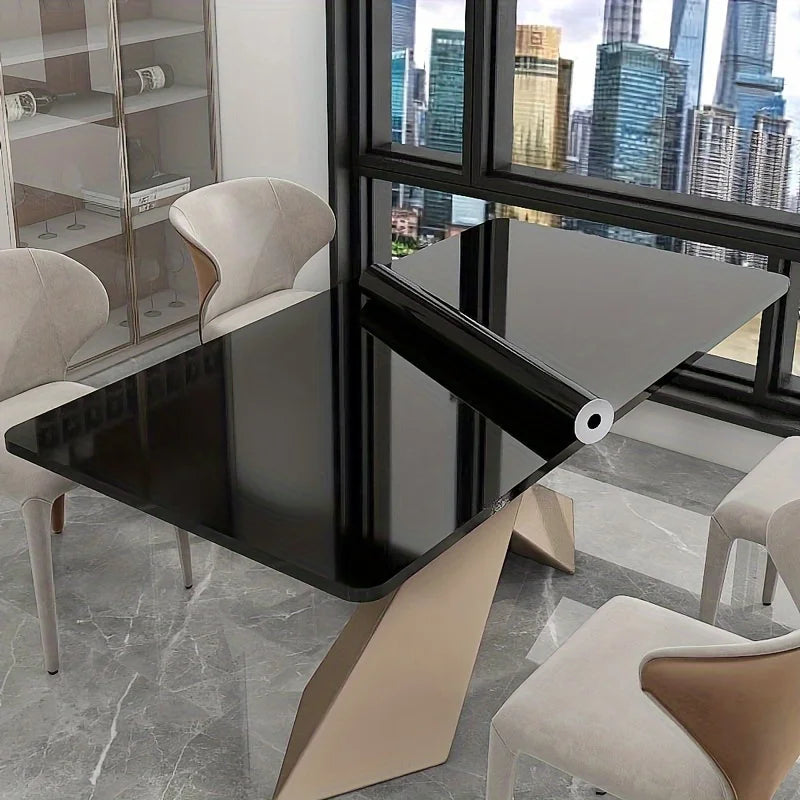 Glossy Black Adhesive Paper for Furniture and Kitchen