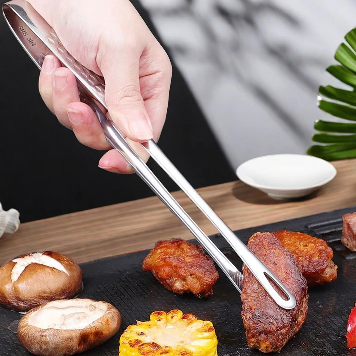 Premium Stainless Steel Kitchen & BBQ Tongs