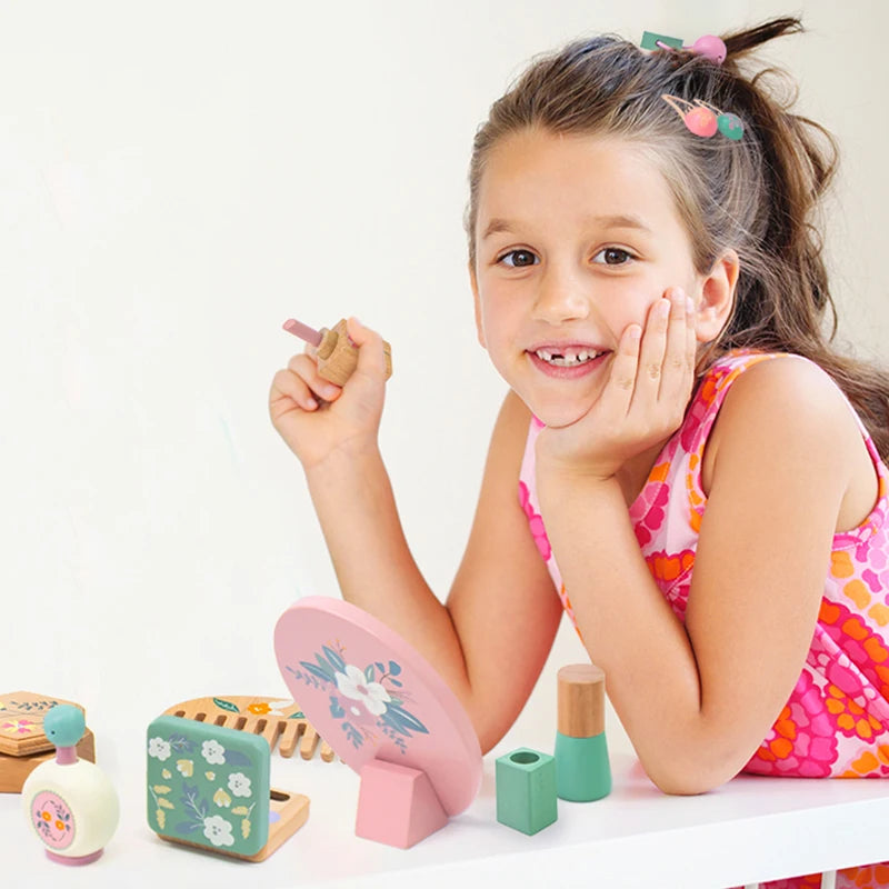 Wooden Makeup Toy – Children’s Pretend Play Kit