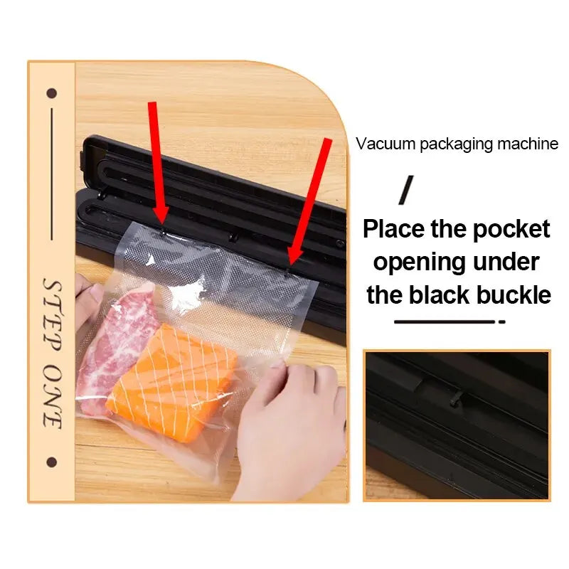 TINTON LIFE 220V/110V Vacuum Sealer with 10 Bags – Domestic Use for Food