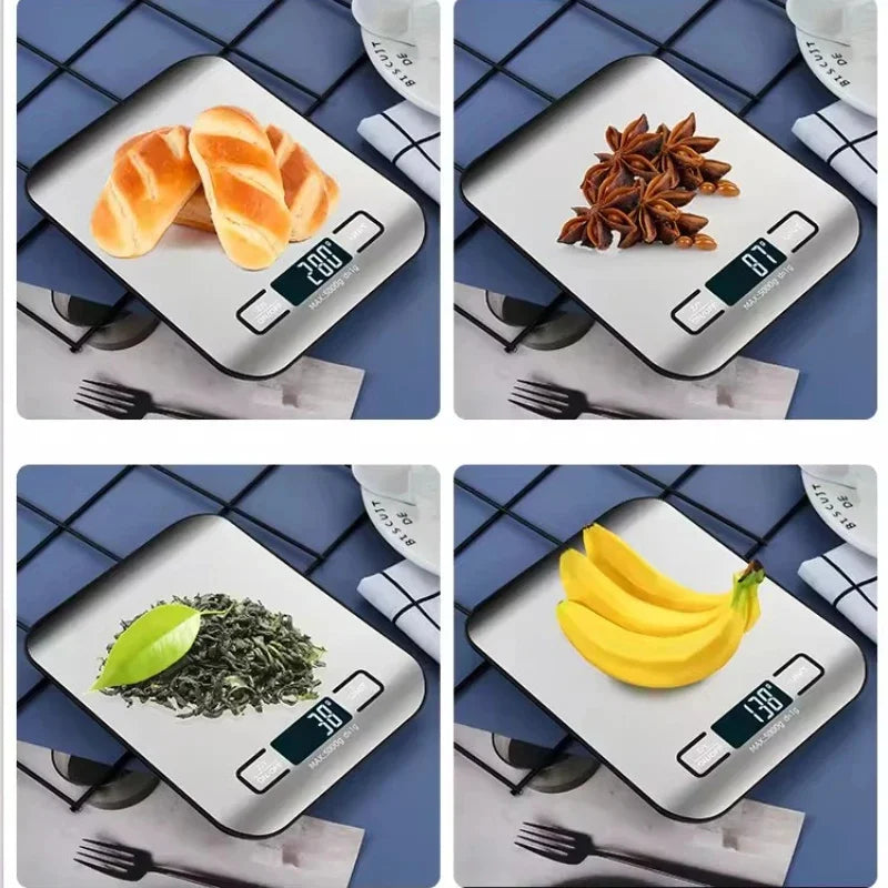 Stainless Steel Digital Kitchen Scale – 5kg/1g Precision