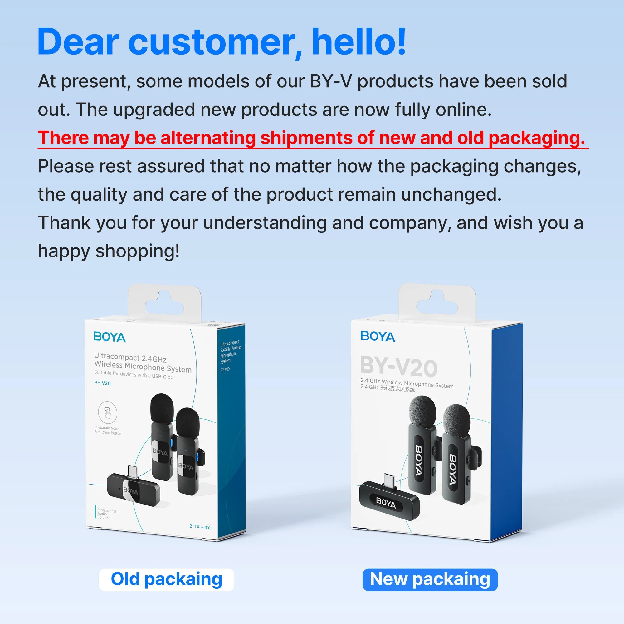 BOYA BY-V2 Wireless Lavalier Microphone